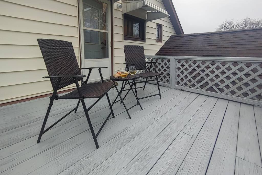 Historic W/Deck, King Bed & Air By Lake Michigan มานิสที ภายนอก รูปภาพ